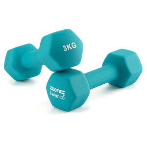 Core Balance Dumbbells are perfect for practising our dumbbell exercises for beginners.